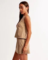 The A&F Scarlett Faux Suede Mini Skort