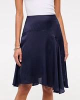 Satin Midi Skirt