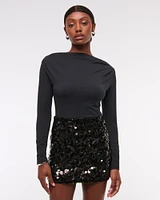 Sequin Mini Skort