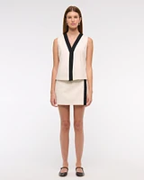 Mid Rise Wrap Mini Skort