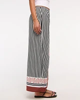 High Rise Scarf Style Wrap Maxi Skirt