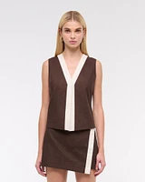 Mid Rise Wrap Mini Skort