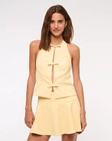 High Rise Flirty Drop-Waist Mini Skort