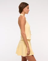High Rise Flirty Drop-Waist Mini Skort