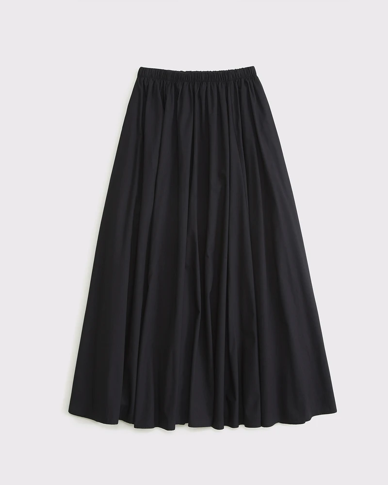 Mid Rise Maxi Skirt