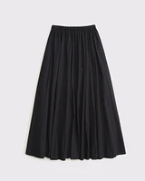 Mid Rise Maxi Skirt