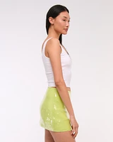 The A&F Scarlett Mid Rise Sequin Mini Skort