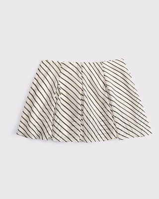 High Rise Flowy Godet Mini Skirt