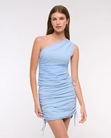 Low Rise Mesh Side Ruched Mini Skort