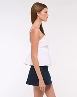 The A&F Scarlett Low Rise Micro Denim Skort