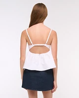 The A&F Scarlett Low Rise Micro Denim Skort
