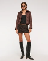 The A&F Scarlett Low Rise Micro Denim Skort