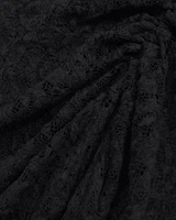 Mid Rise Asymmetrical Hem Midi Skort