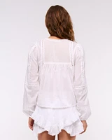 High Rise Layered Ruffle Mini Skort