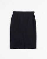 Mid Rise Pencil Skirt