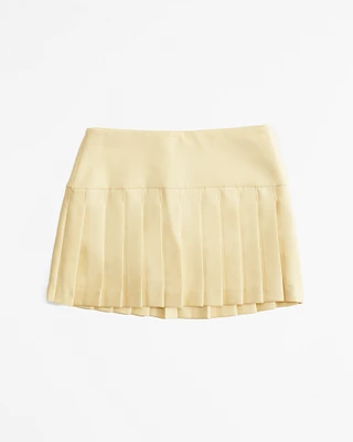 High Rise Pleated Mini Skort