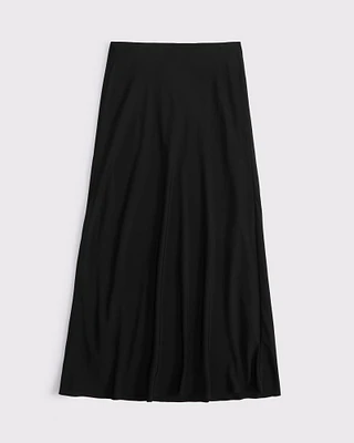 Mid Rise Maxi Skirt