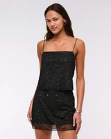 The A&F Scarlett Sequin Mini Skort