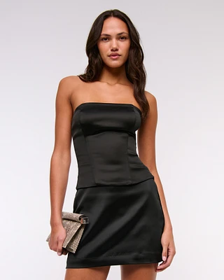 The A&F Scarlett Satin Sculpt Mini Skort