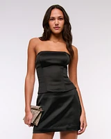 The A&F Scarlett Satin Sculpt Mini Skort