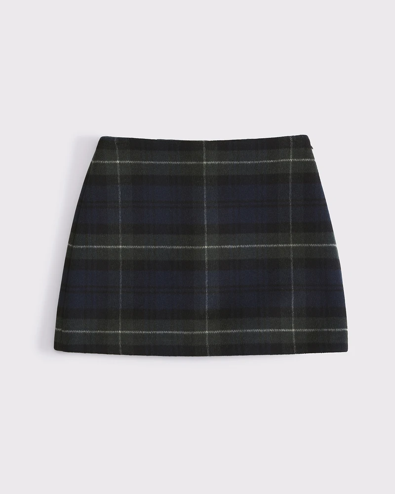 The A&F Scarlett Wool-Blend Mini Skort