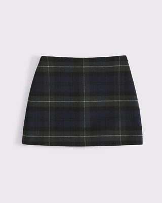 The A&F Scarlett Wool-Blend Mini Skort