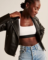 Vegan Leather Moto Jacket