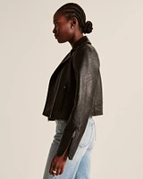 Vegan Leather Moto Jacket