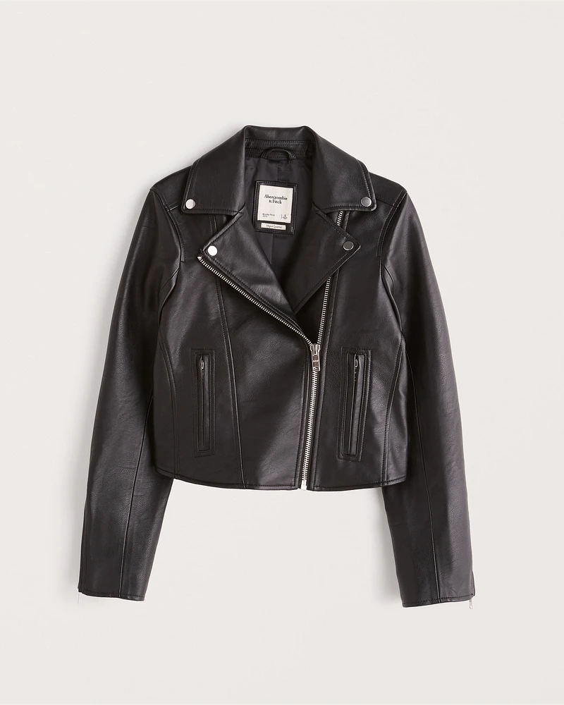 Vegan Leather Moto Jacket