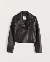 Vegan Leather Moto Jacket