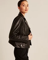 Genuine Leather Moto Jacket