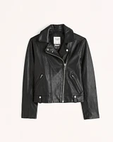 Genuine Leather Moto Jacket