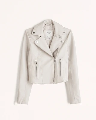 Vegan Leather Moto Jacket