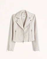 Vegan Leather Moto Jacket