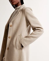 Wool-Blend Dad Coat