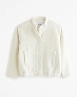 Wool-Blend Bomber Jacket