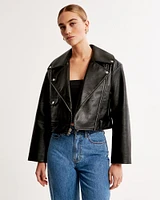 Vegan Leather Moto Jacket