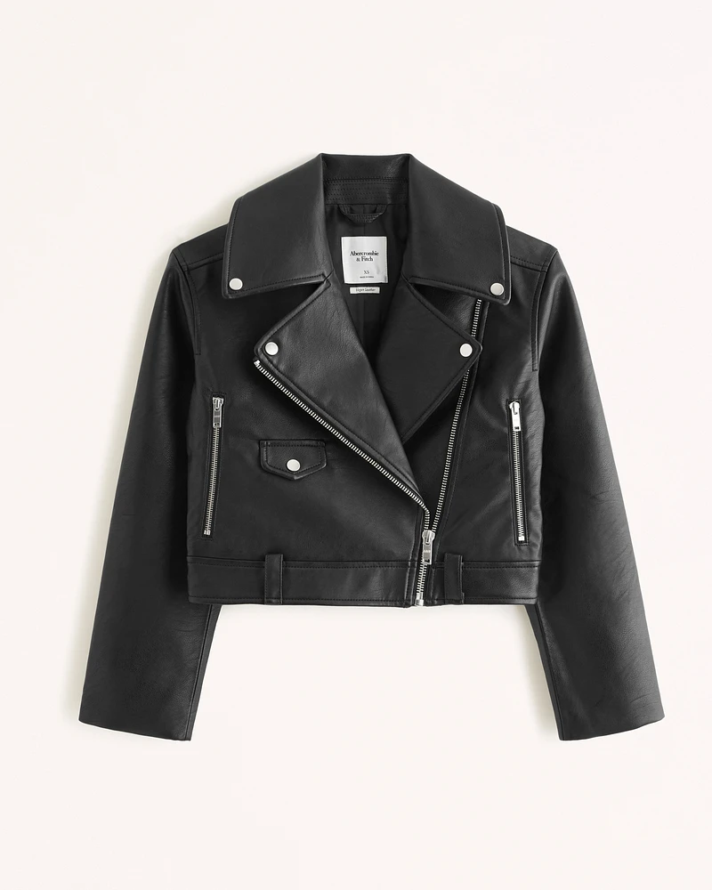 Vegan Leather Moto Jacket