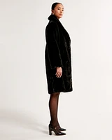 Faux Fur Long-Length Coat