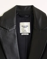 Genuine Leather Blazer