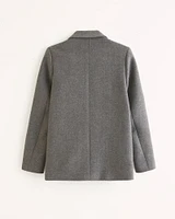 Heavyweight Wool-Blend Blazer Coat