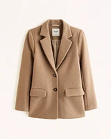 Heavyweight Wool-Blend Blazer Coat