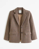 Heavyweight Wool-Blend Blazer Coat