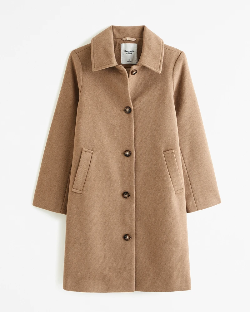 Wool-Blend Mod Coat