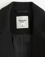 Heavyweight Wool-Blend Blazer Coat