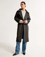 Wool-Blend Trench Coat