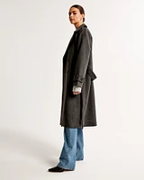 Wool-Blend Trench Coat