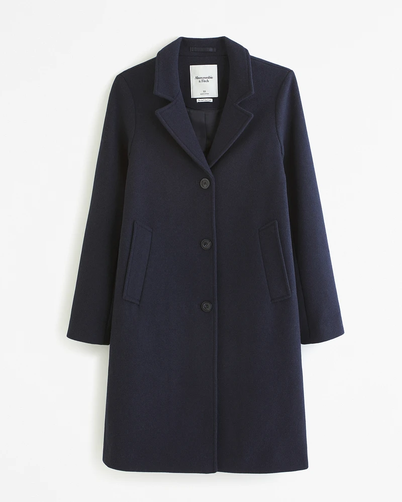 Wool-Blend Dad Coat