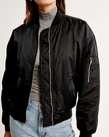 Nylon Bomber Jacket