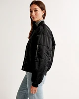 Nylon Bomber Jacket